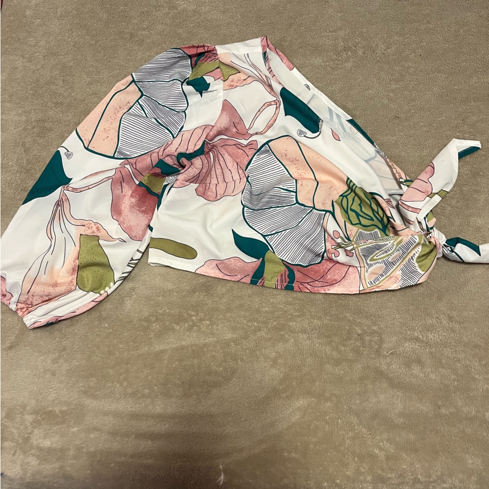One sleeve reversible blouse